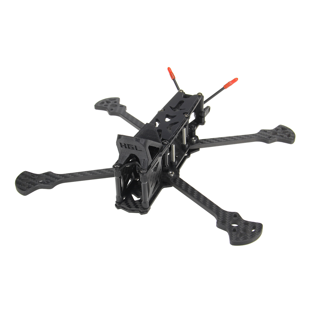 

HGLRC Sector Freestyle 5/6/7 Inch 226/260/296mm Wheelbase 5mm Arm 3K Carbon Fiber Frame Kit for RC Drone FPV Racing