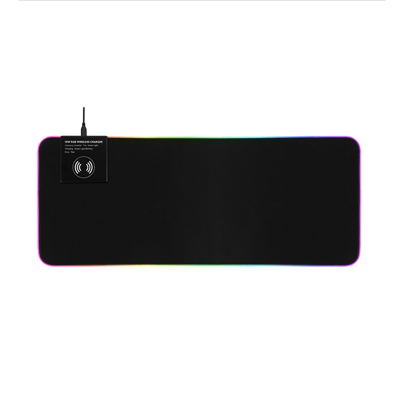 

GMS-X10 RGB Light Gaming Mouse Pad 3 in 1 Fast 10W Wireless Charging Keyboard Mat with Wireless Charger