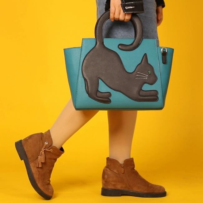 

Women Crossbody Bag Cute Cat Pattern Handbag Crossbody Bag