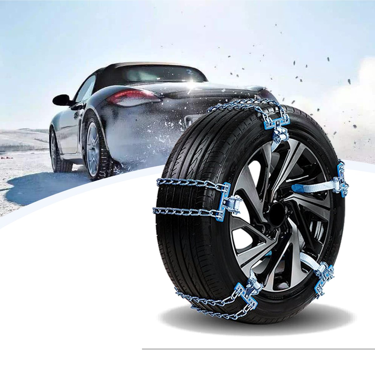 

Universal Anti-skid Wheel Tire Snow Steel Chain for Car Truck SUV Emergency Belt