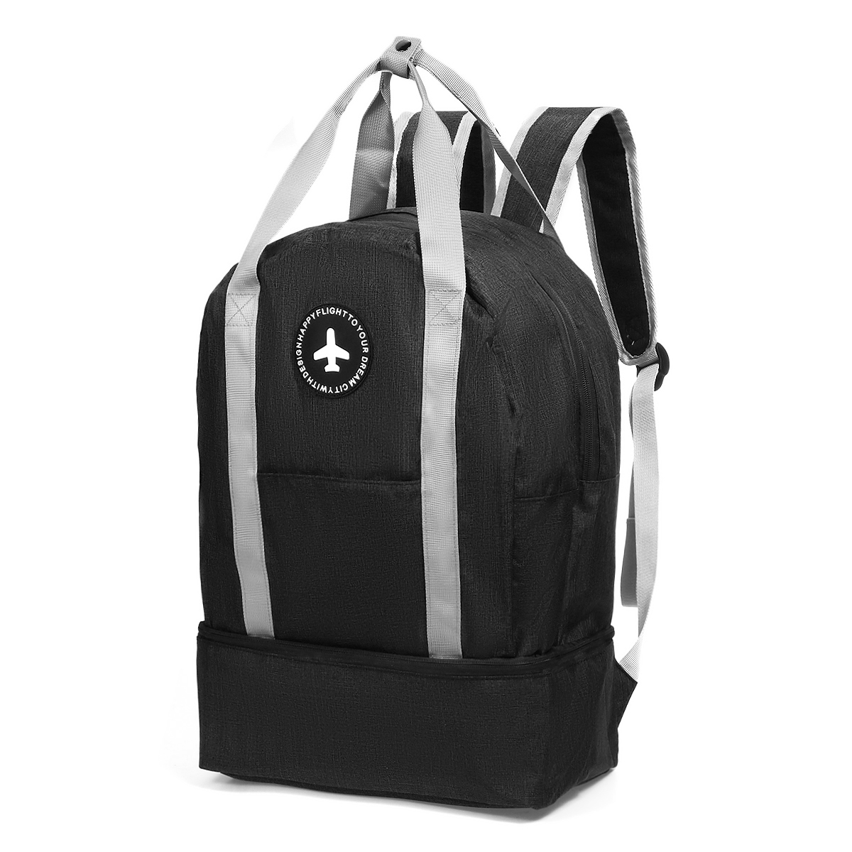

Portable Foldable Backpack Outdoor Traveling Bag Luggage Storage Bag Dry Wet Separation Bag