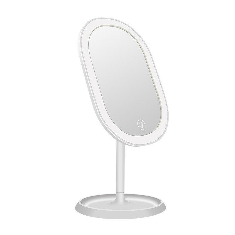 

3 Levels LED Lighted Makeup Mirror USB Charging Touch Screen Swivel Tabletop Vanity Face Mirror