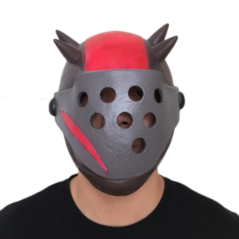 

Fort Nite Latex Mask Rust Lord Cosplay Helmet Costume Prop Halloween Party