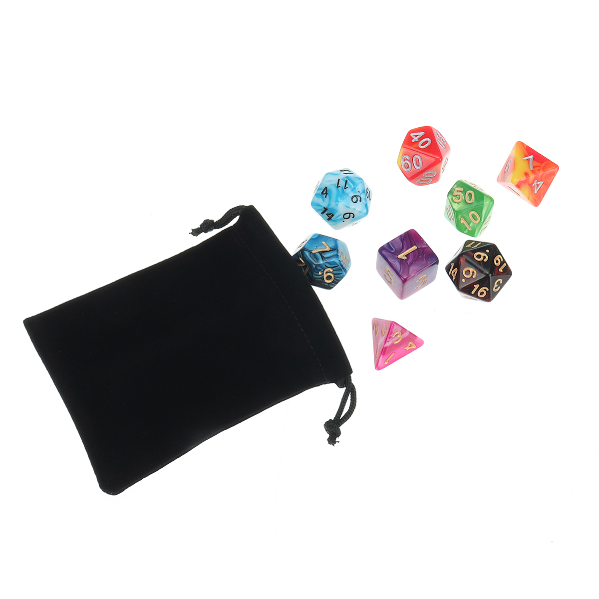 56Pcs/Set Polyhedral Dices For Dungeons ...