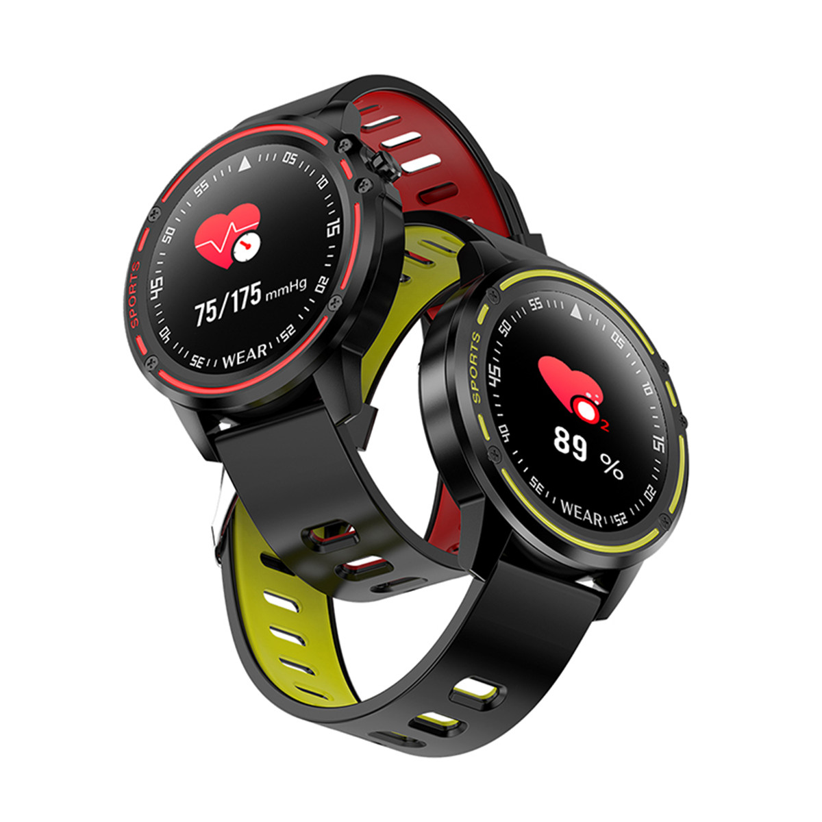 

Bakeey L8 Full Touch Screen ECG+PPG O2 IP68 Sports Mode bluetooth Music Control Weather Smart Watch