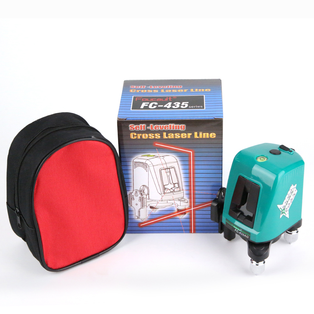 Foucault FC-435AG Mini Infrared Laser Level with Oblique Function Line Projector 2 Line 1 Brightening Point Green Light 40