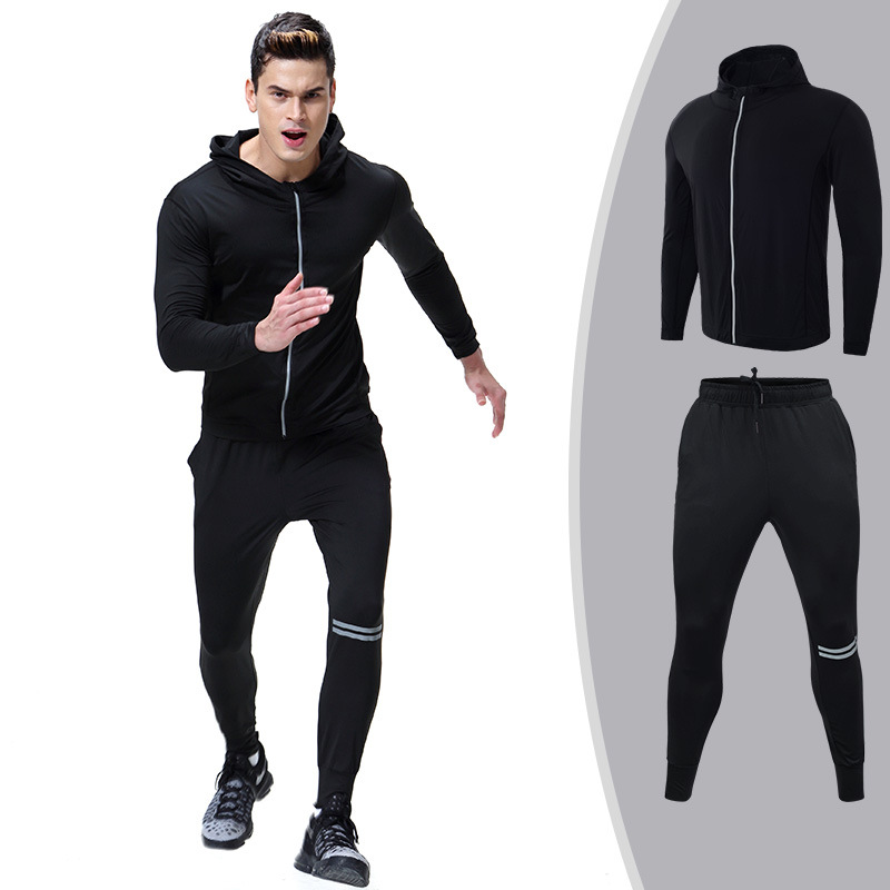 

Mens PRO Compression Quick-drying Skinny Fit Training Fitness Three-piece/Two-piece Sport Suit