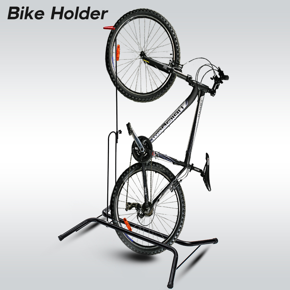 Heavy Utility Suspended Ceiling Mountain Bike Pulley Frame Black FLY HAWK Bicycle Garage Hoist 