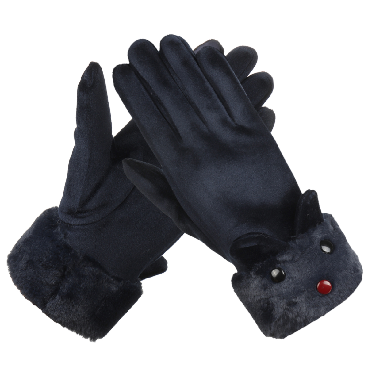 

Зима теплая Женское Перчатки На открытом воздухе Спортивный сенсорный экран ветрозащитный Полный палец Перчатки