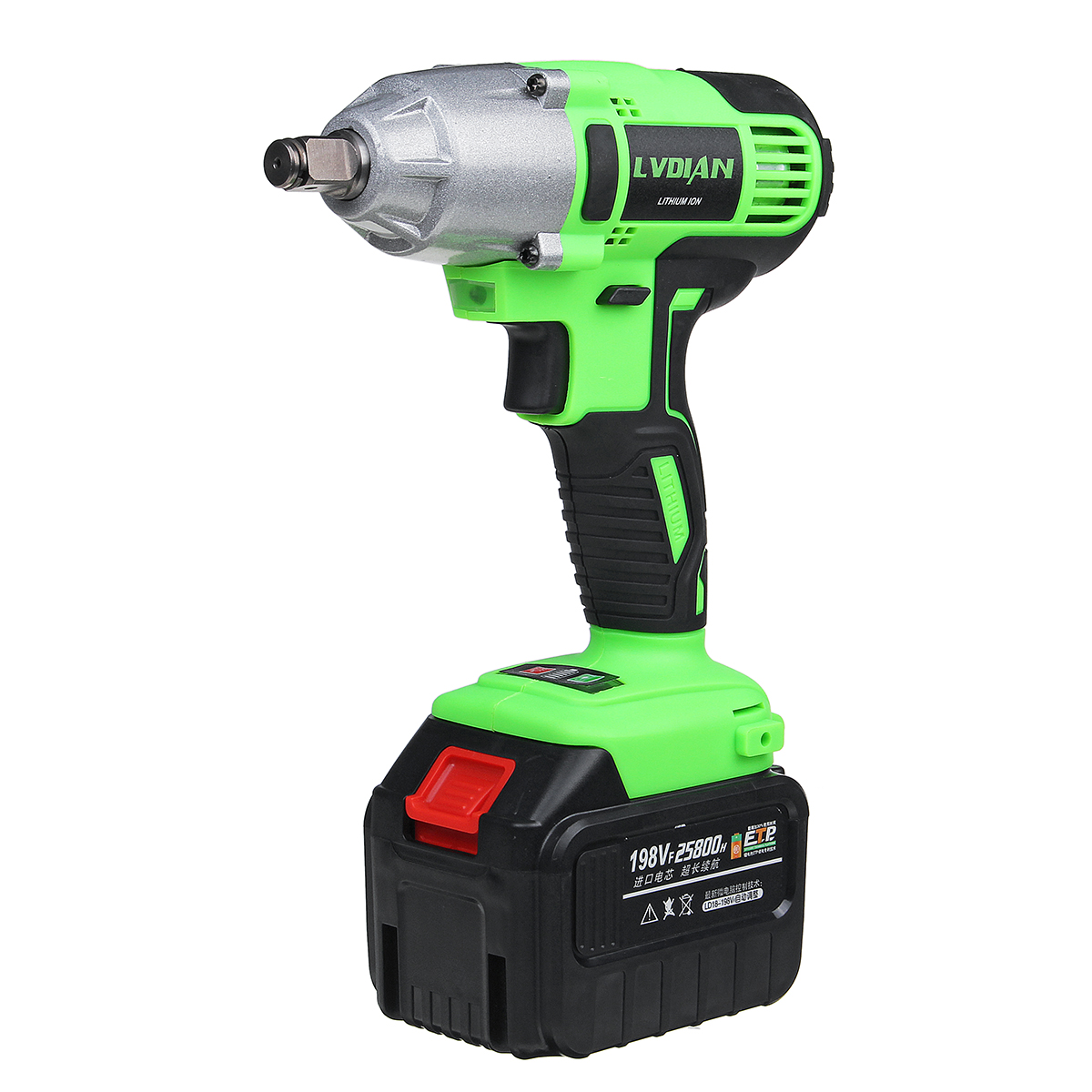 

128/198VF 320N.m Max Cordless Electric Impact Wrench Power Drill Driver Woodworking Tool