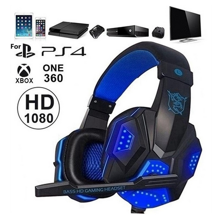 3.5mm USB Wired Gaming Headband Headphone with LED Light Surround Stereo Headset for XBOX PS4 Game Console Computer 7