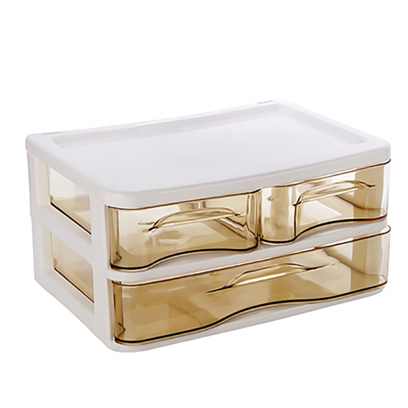

2/3/4 Layers Desktop Makeup Organizer Drawers Plastic Cosmetic Box Jewelry Container Storage Case
