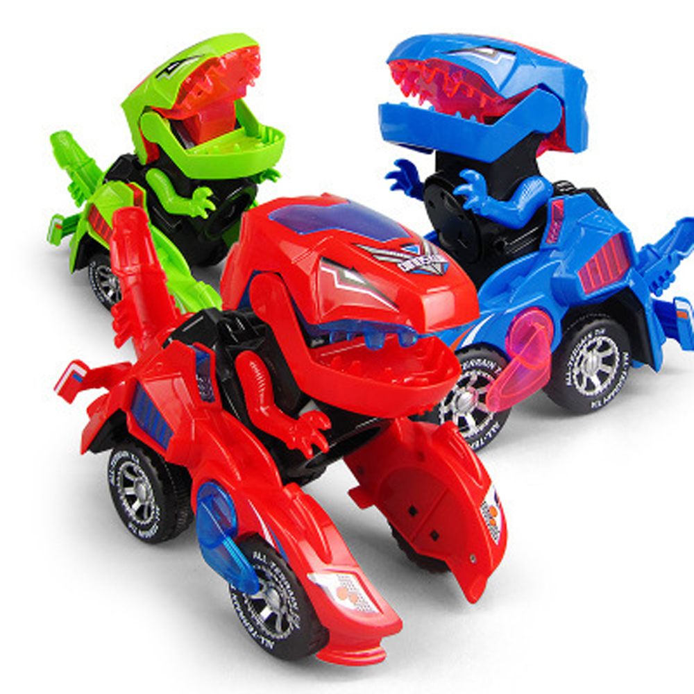 HG-788 Electric Deformation Dinosaur Chariot Deformed Dinosaur Racing Car Children's Puzzle Toys with Light Sound 14