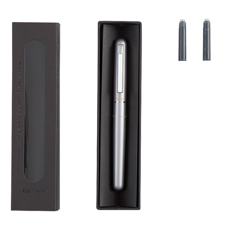 

Comix FP6205 Fountain Pen 0.5mm Nib with Two Ink Sac Gift for Business Office School
