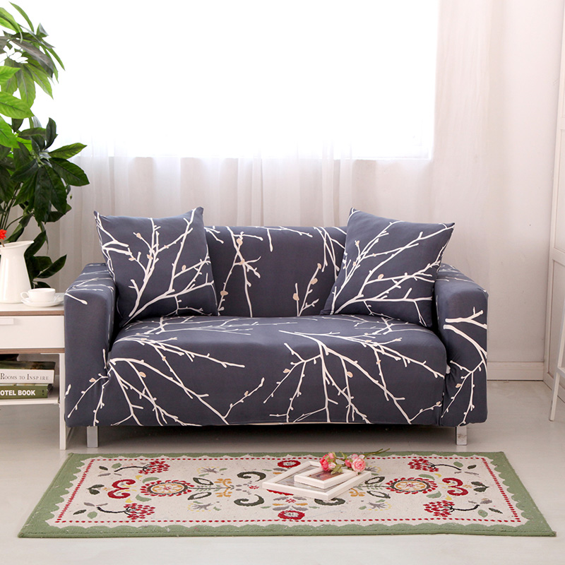 Textile Spandex Strench Sofa Chair Covers Printed Elastic Couch Cover Furniture Protector 4 Sizes 2