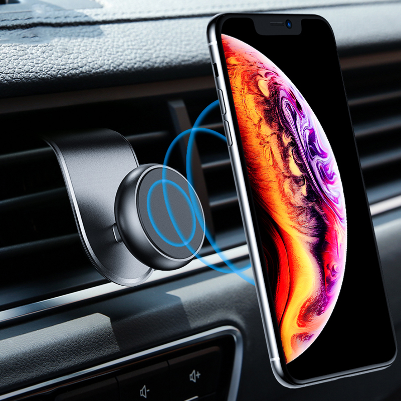 

Floveme Strong Magnetic Air Vent Car Phone Holder 360º Rotation For 3.5-7.0 Inch Smart Phone iPhone 11