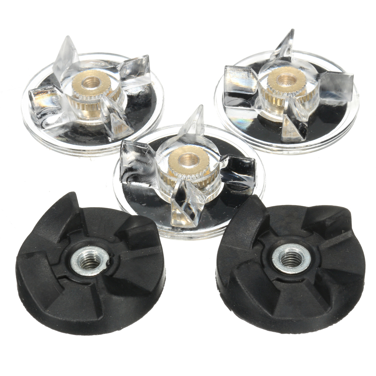 

3 Plastic Gear Base and 2 Rubber Blender Replacement for Magic Mixer Spare Parts