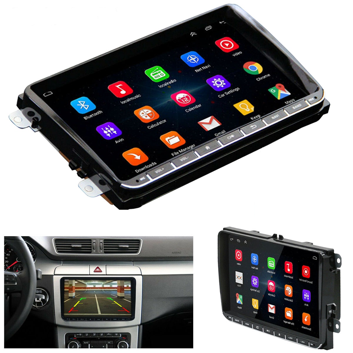 

9 Inch 2DIN for Android 8.1 HD Car Multimedia Player Quad Core 1G+16G Touch Screen Car Radio Stereo bluetooth FM AM DAB DTV USB for VW/Skoda Seat