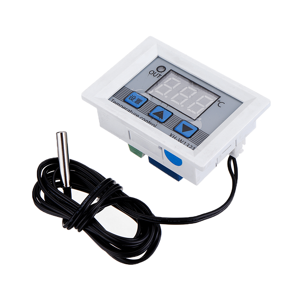 

XH-W1321 0.1 Digital Thermostat Mini Embedded Digital Display Switch Temperature Controller With Waterproof NTC Sensor M