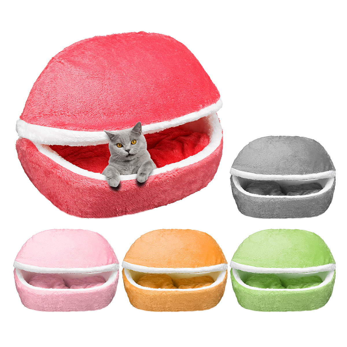

Removable Pet House Yurt Puppy Kennel Dog Cat Sleeping Bed Home Animals Mat