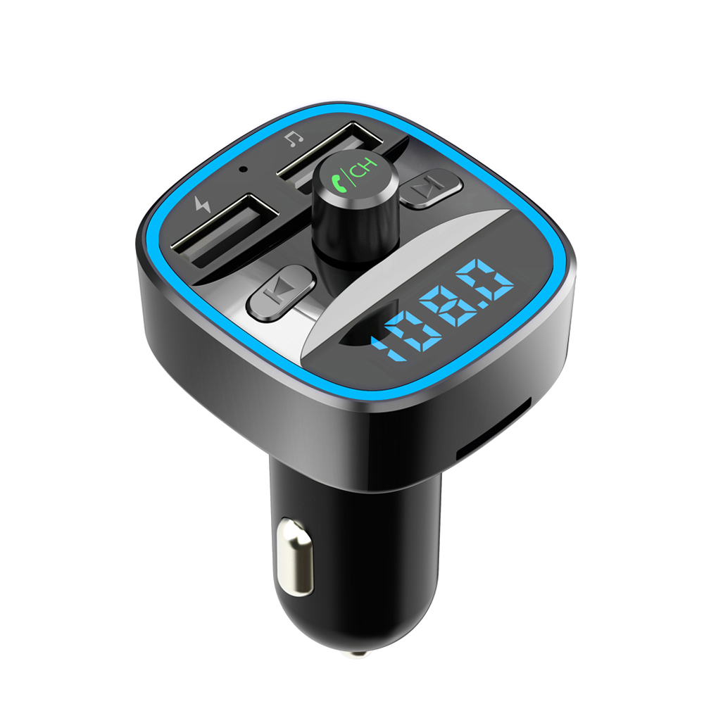 

Bakeey 2.4A QC3.0 Dual USB Fast Charging USB Car Charger bluetooth 5.0 Receiver FM Transmitter U Disk TF Card Lossless M