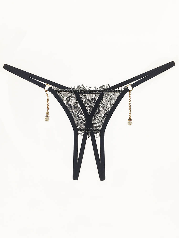

Lace Low Waisted Transparent Attractive Underwear Thong Panties