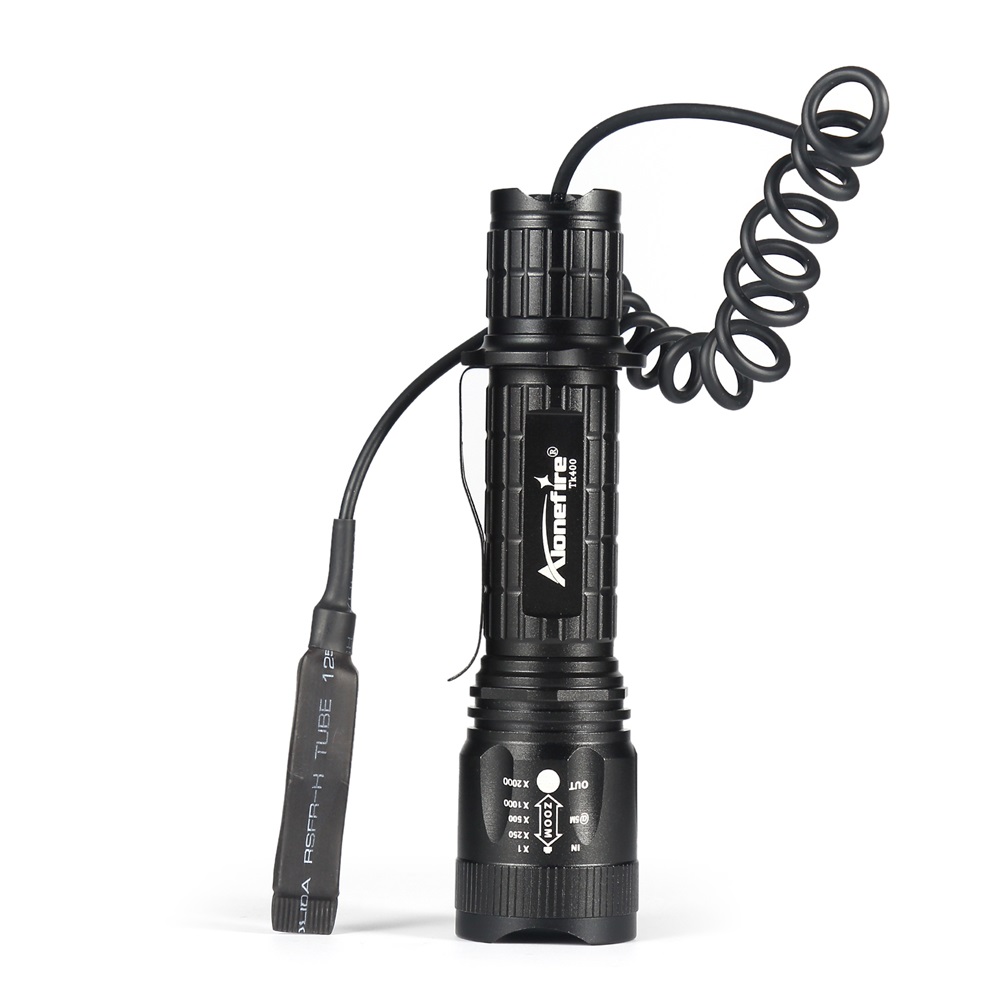 

Alonefire TK400 XM-L2 LED 5Modes Zoomable Waterproof Tactical Flashlight 18650 Flashlight