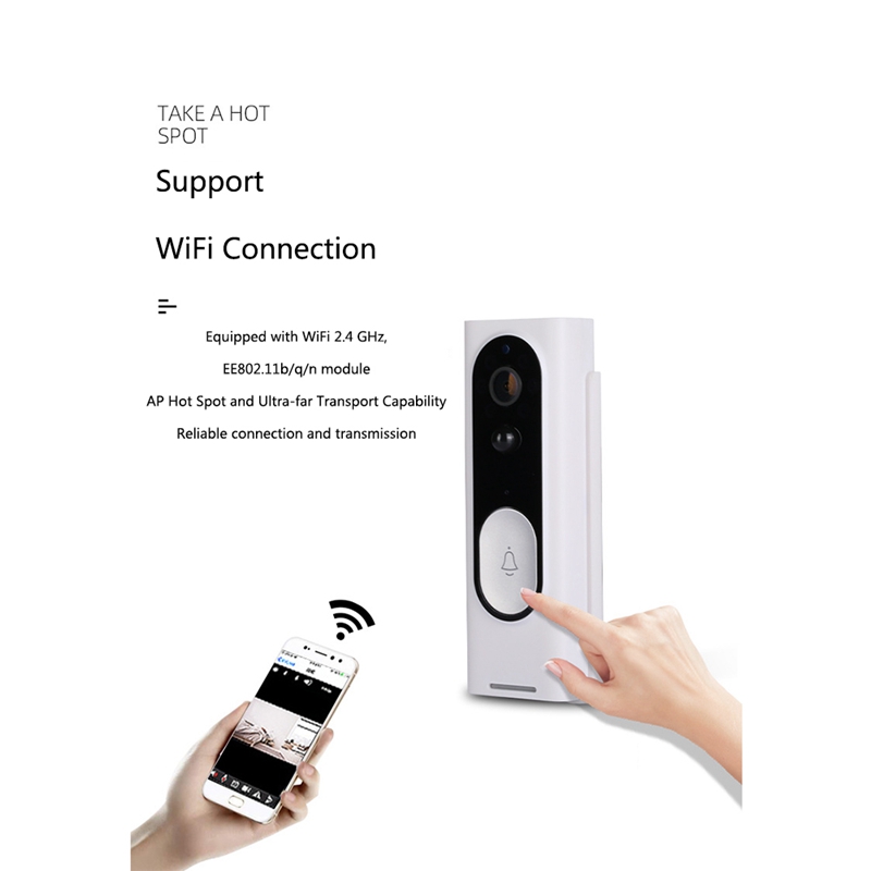 Bakeey M13 WiFi Smart Wireless Intercom Doorbell Anti-Theft Monitoring Remote Voice Video Doorbell 7