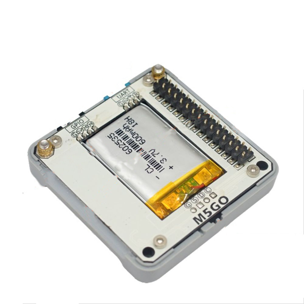 

M5Stack® Battery Bottom Charging Base Plate ESP32 Kit RFID Magnetic USB-C M5GO Battery Bottom with 600mAh MIC/RGB LED Bar IoT