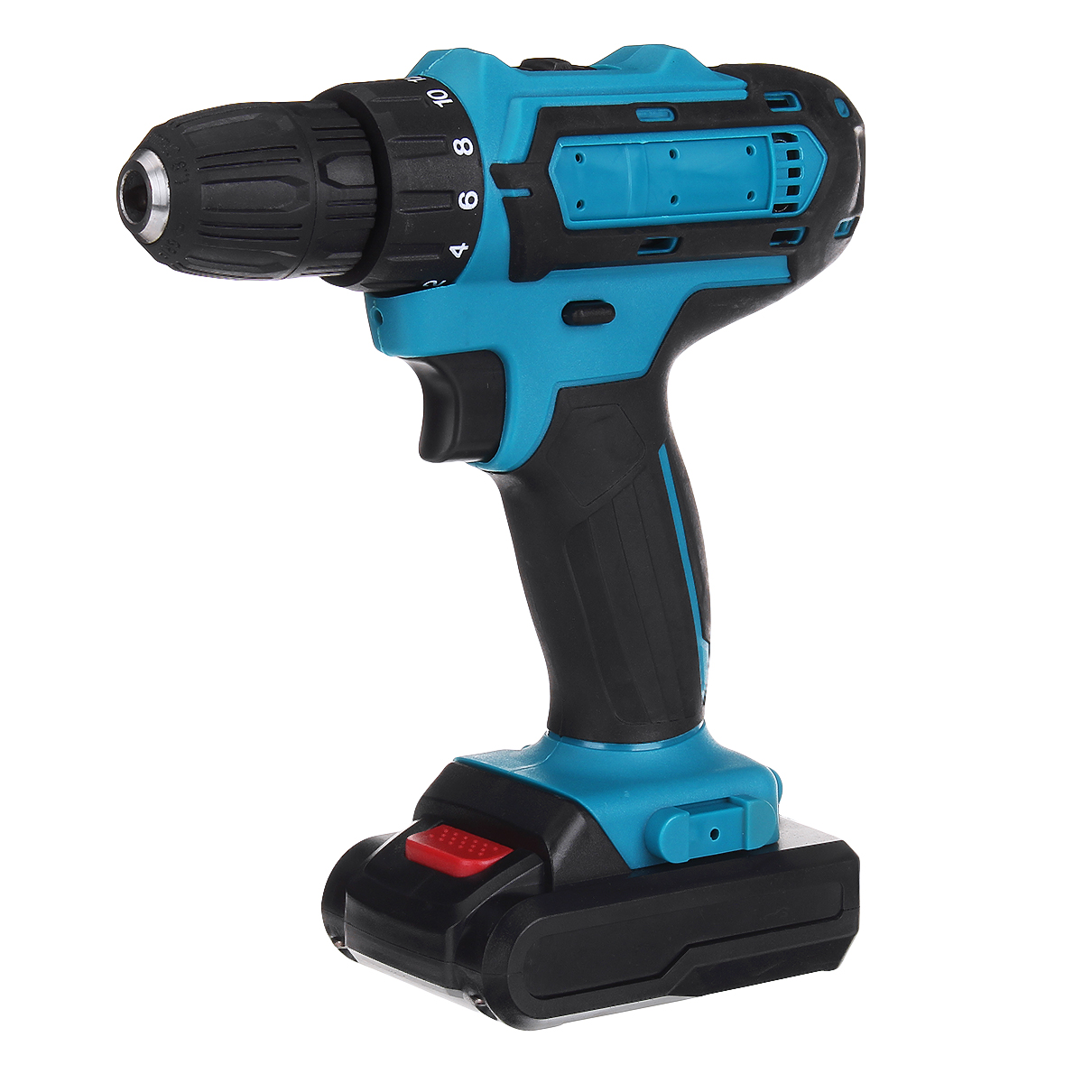 

48V 2 Speed Power Drills Drilling Tool Rechargeable Cordless Electric Drill Driver 28NM 6500mAh with box