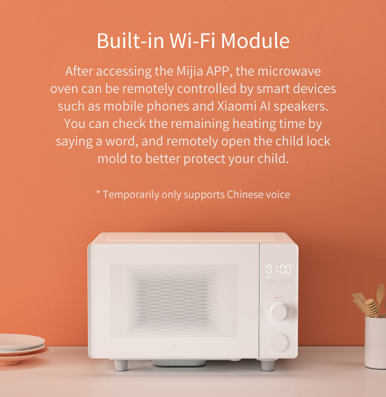 Xiaomi Mijia Smart Microwave APP Control 20L Capacity Rapid Heating Stove Microwave Oven - White 7