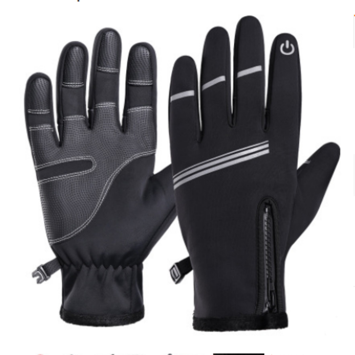 

Reflective Strip Winter Warm Gloves Touch Screen Sport Snowboarding Waterproof Skiing Gloves