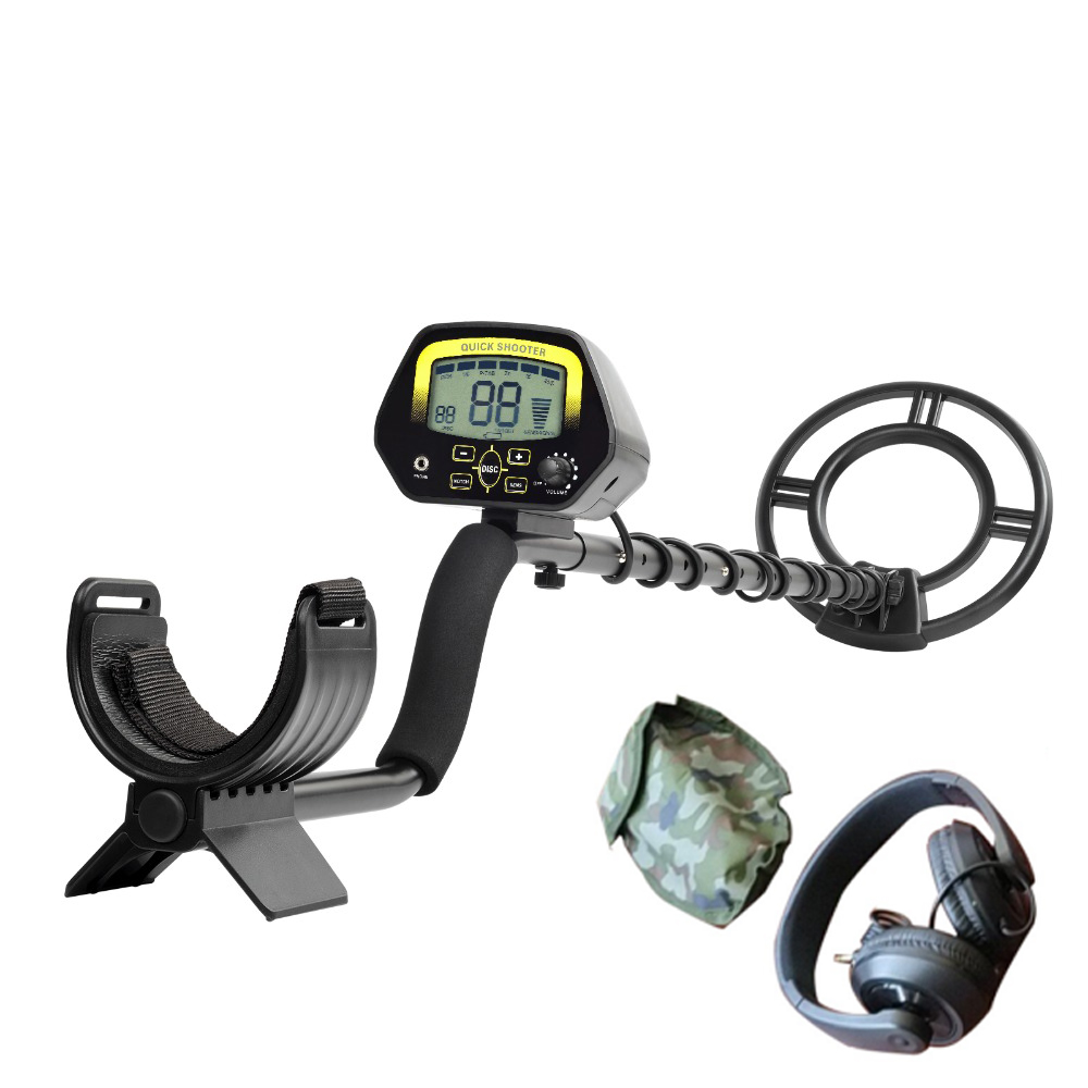 

MD3030 Underground Metal Detector Treasure Hunter LCD Display Adjustable Gold Finder Digger Under Shallow Water High Sensitivity with Headphones and Bag