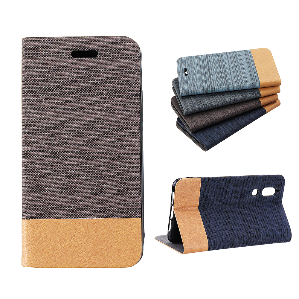 

Bakeey Flip Canvas PU Leather Full Body Protective Case for Sharp AQUOS S2