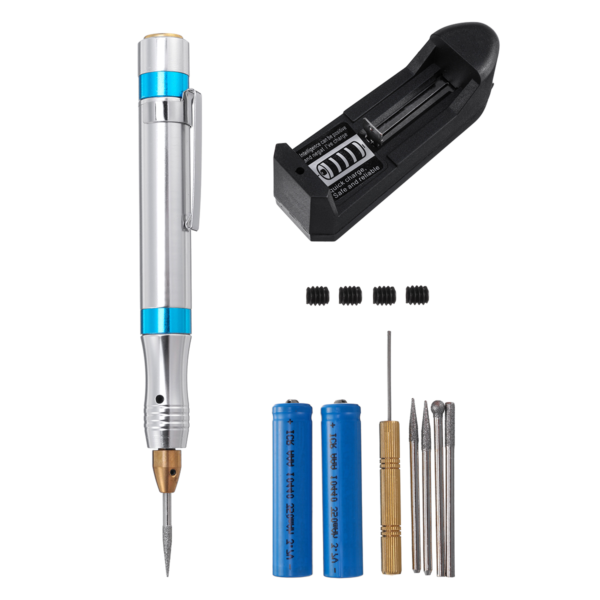 

KX 350mah Metal Glass Engraving Pen Portable Mini Electric Grinding Pen DIY Rotary Tool Grinding for Carving Cutting Pol