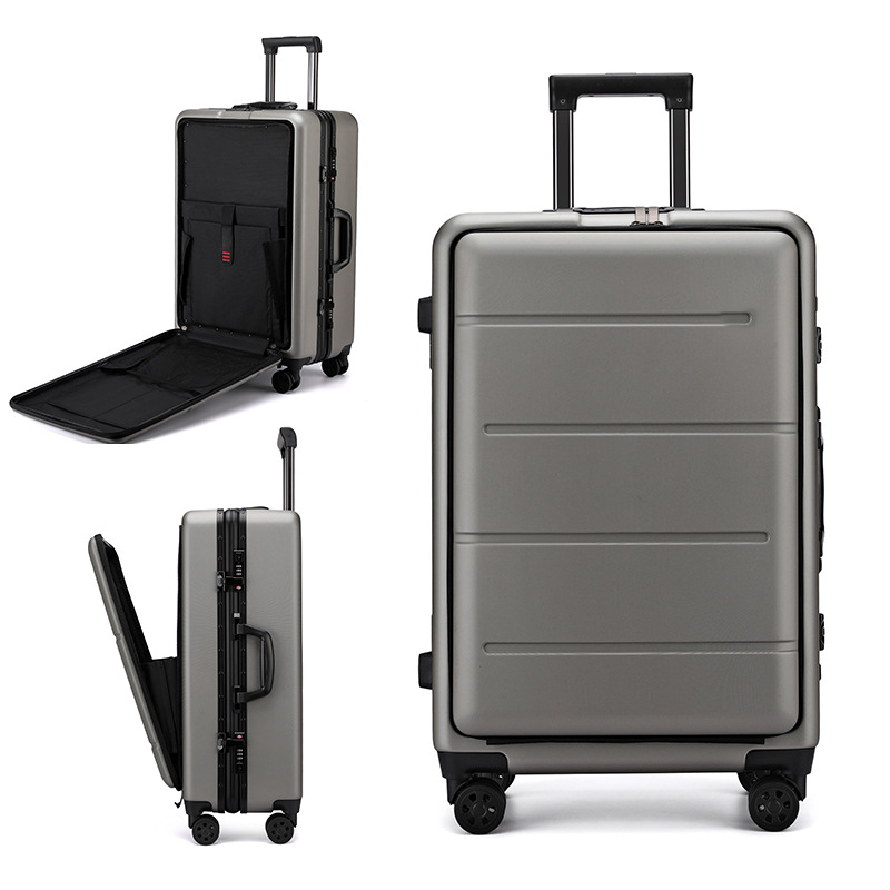 

Xmund XD-XL3 36L 20inch Travel Suitcase Double TSA Locks 360° Universal Wheel Luggage Case-Titanium Gray/Black