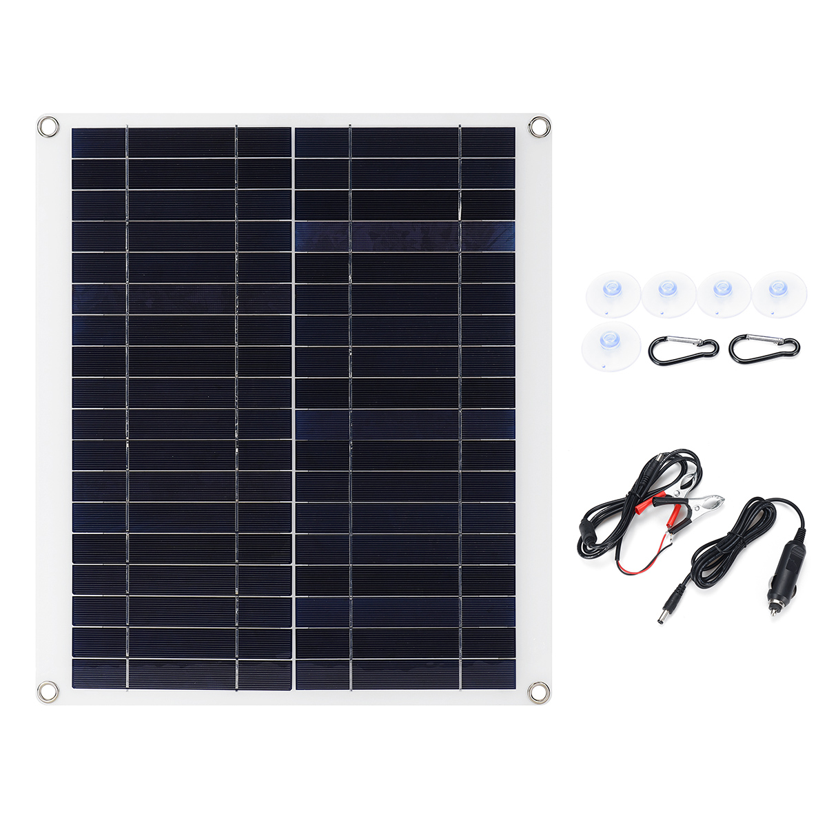 

50W 18V Mono Solar Panel Dual 12V/5V DC USB Monocrystaline Flexible Solar Charger IP65 Battery Charger For Car RV Boat