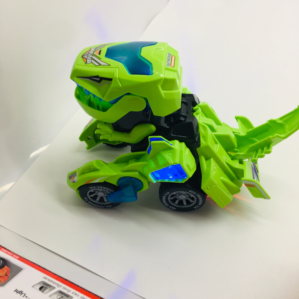 HG-788 Electric Deformation Dinosaur Chariot Deformed Dinosaur Racing Car Children's Puzzle Toys with Light Sound 4