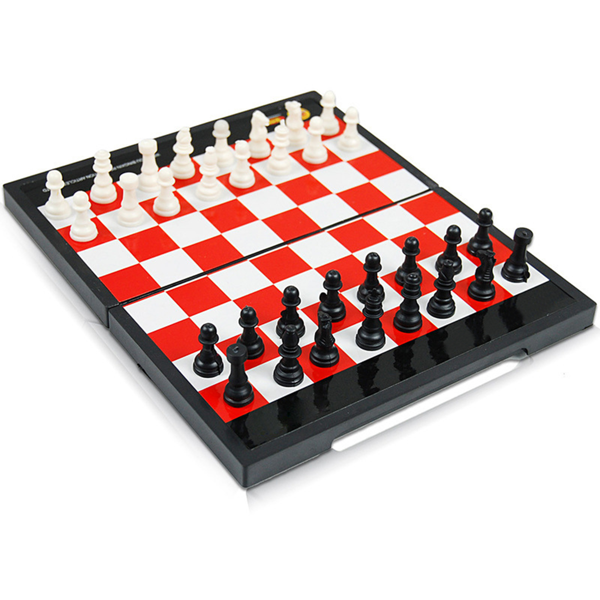 

Magnetic Chess Game Set Folding Plastic Chessboard Portable Kids Game Toys