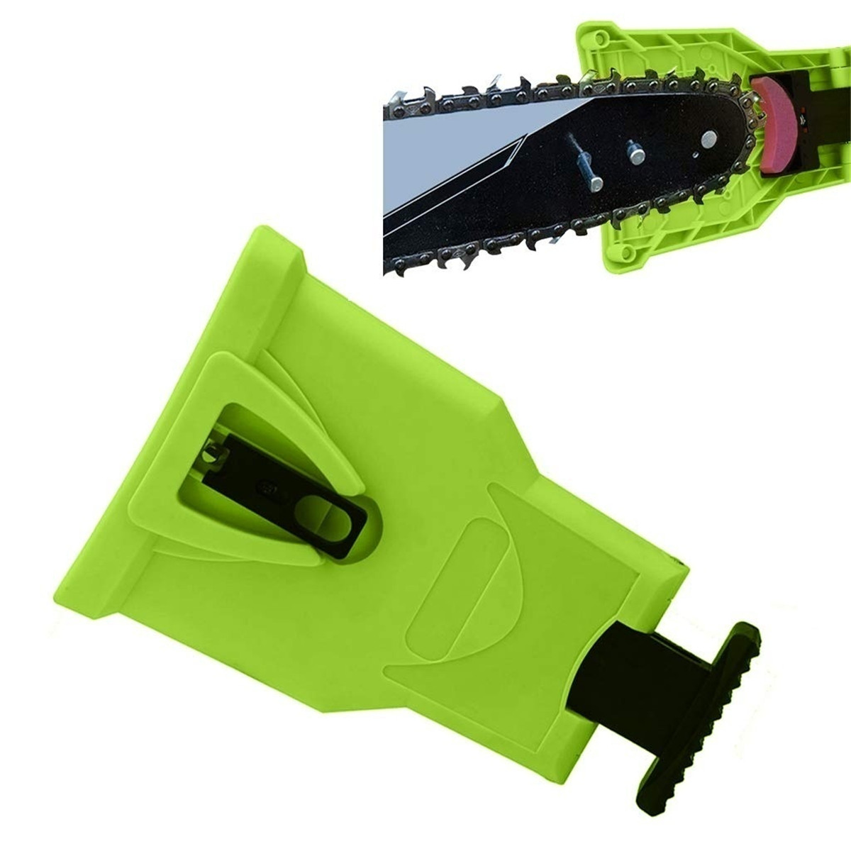 

Chainsaw Teeth Sharpener Chainsaw Sharpener Bar-Mount Chain Saw Chain Sharpening Kit Green Red