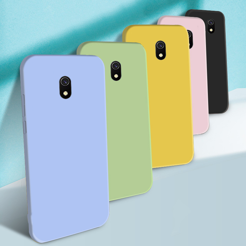 

For Xiaomi Redmi 8A Case Bakeey Smooth Liquid Silicone Rubber Back Cover Protective Case Non-original