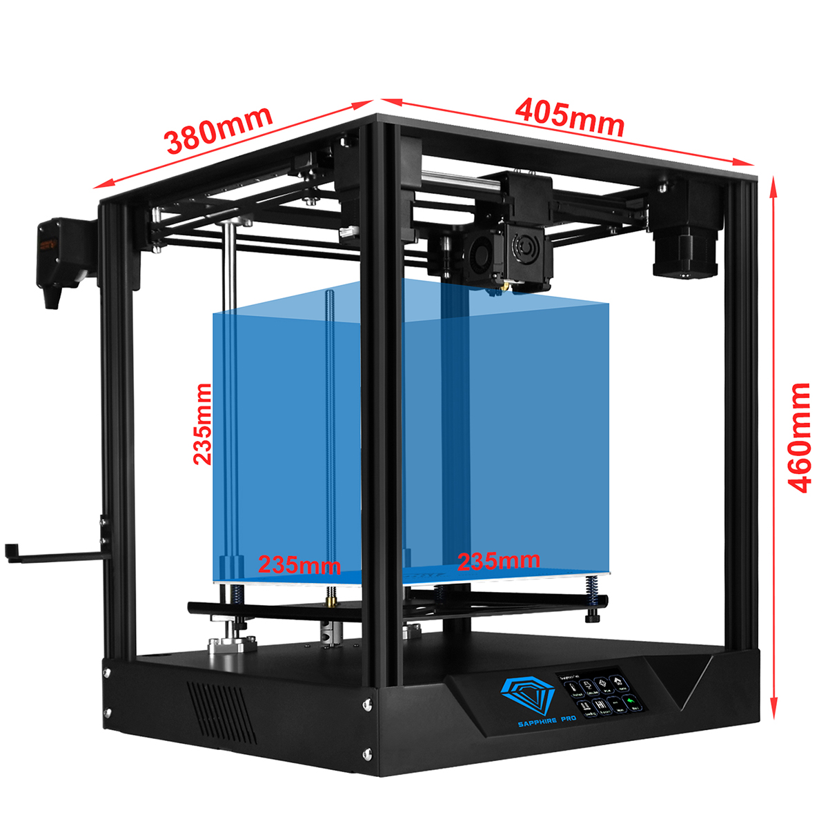 TWO TREES® Sapphire Pro CoreXY DIY 3D Printer Kit 235*235*235mm Printing Size With Dual Drive BMG Extruder / X-axis&Y-axis Linear Guide / Power Re 9