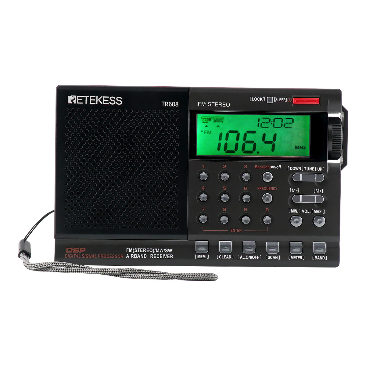 

RETEKESS TR608 FM MW SW Air Band Receiver Radio