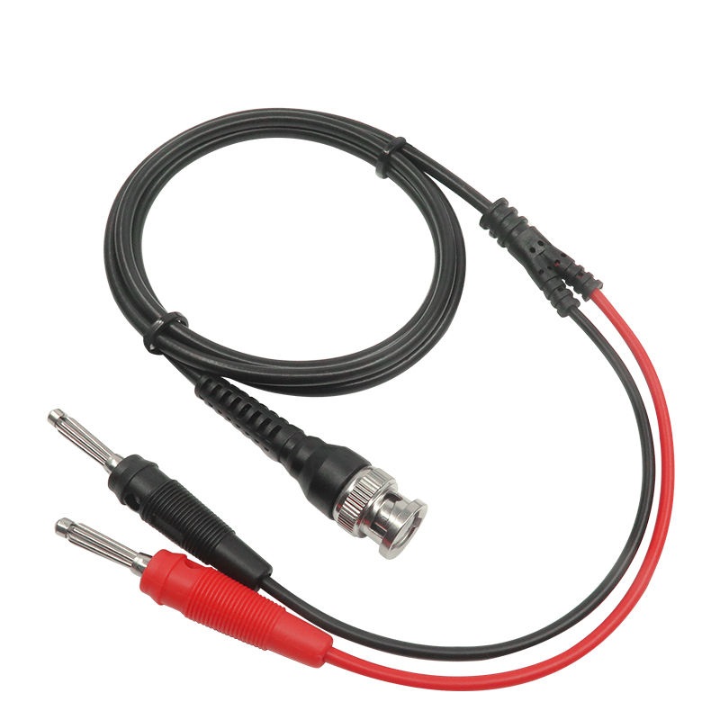 

Cleqee P1008A BNC Q9 To Dual 4mm Stackable Banana Plug With Test Leads Probe Cable 120CM