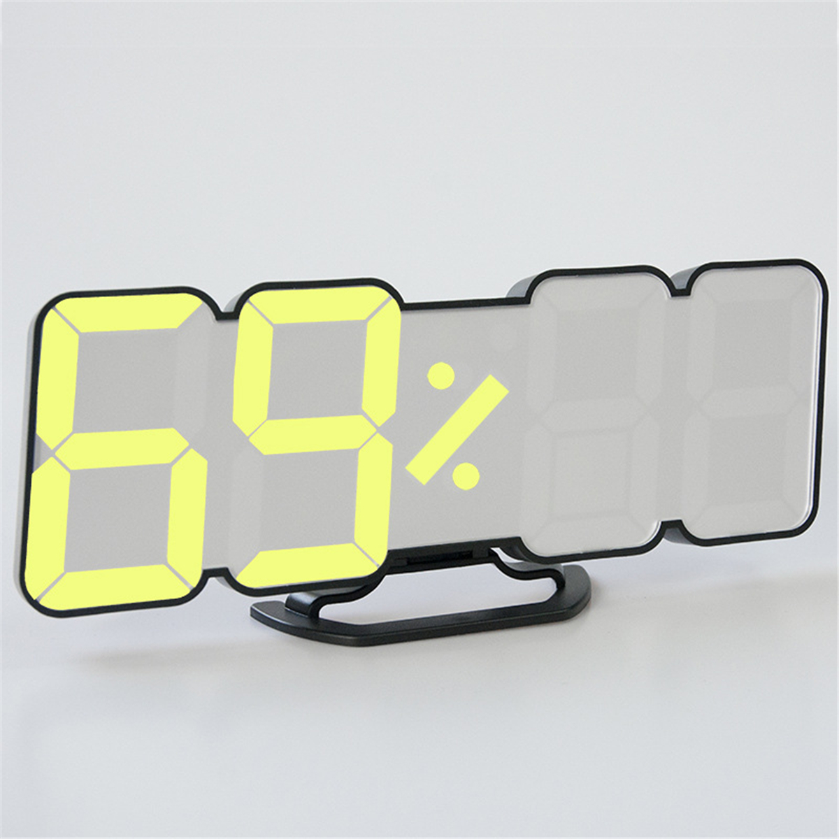 

3D LED Digital Clock 115 Colors Temp Humidity Display Desk Wall Alarm Home Decor Alarm Clock with Temperature Voice Cont