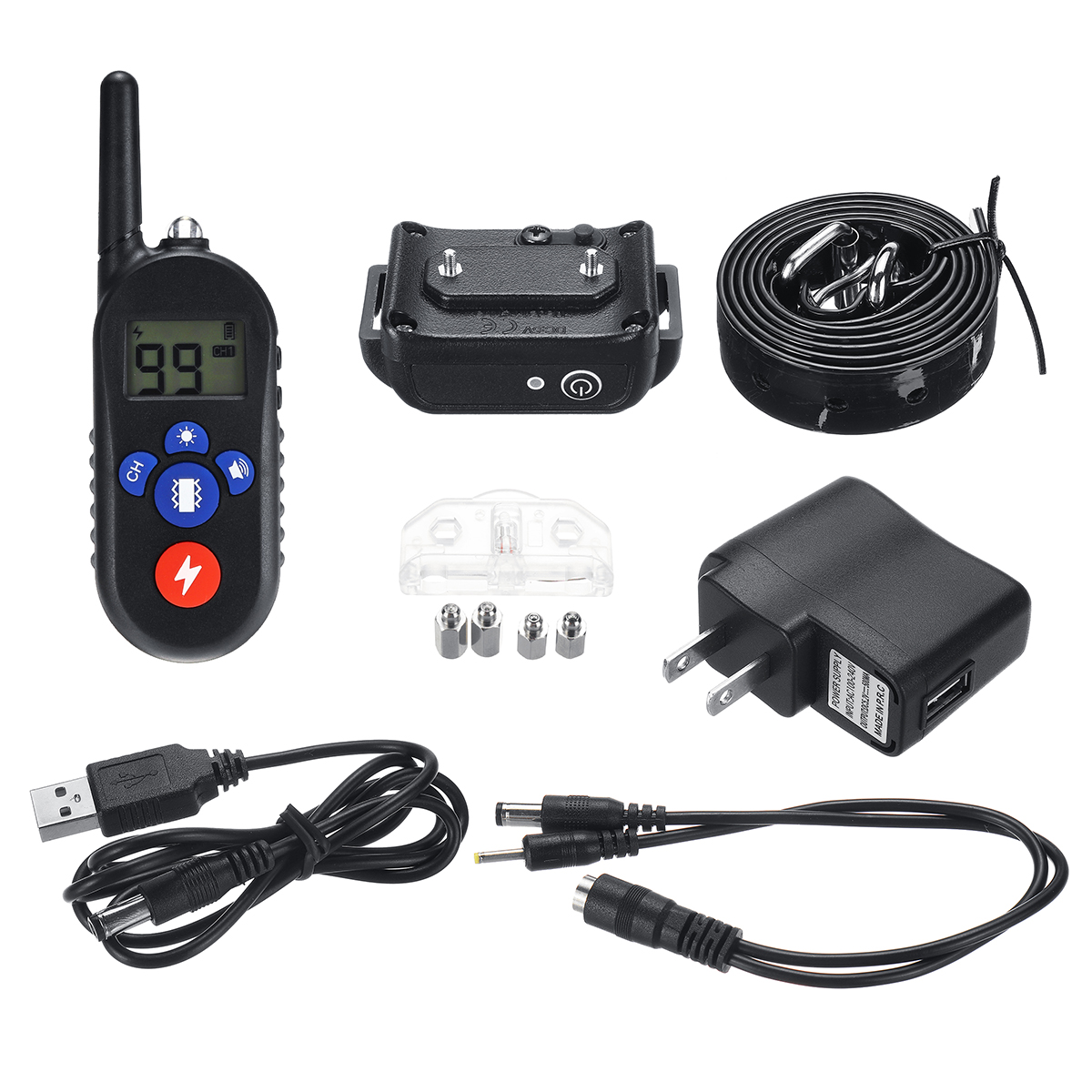 

3 Modes Rechargeable Waterproof Electronic Dog Stop Barking Training Collars LCD Display