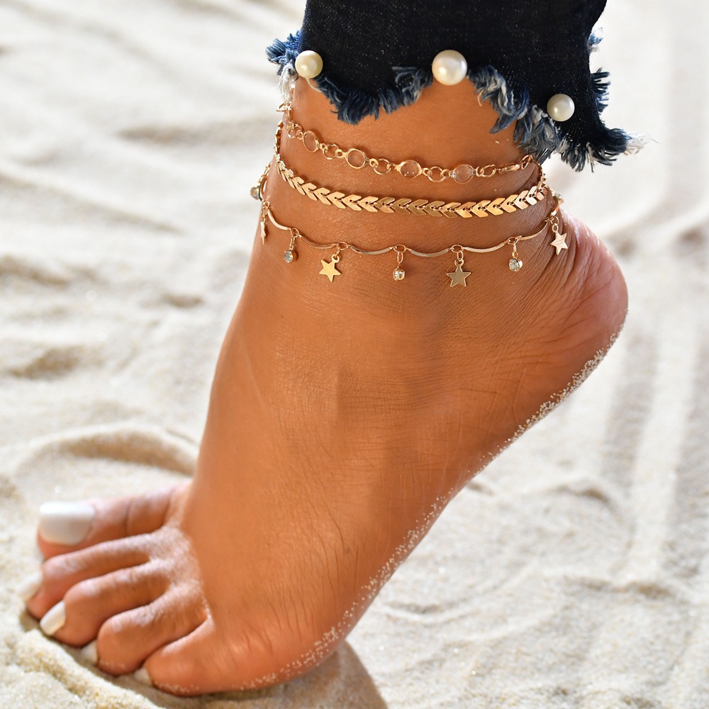 

Bohemian Arrow-studded Anklet