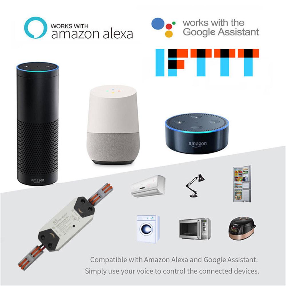 Bakeey DIY Wireless WiFi Breaker Smart Switch Work with Google Home Alexa For Smart Home 8