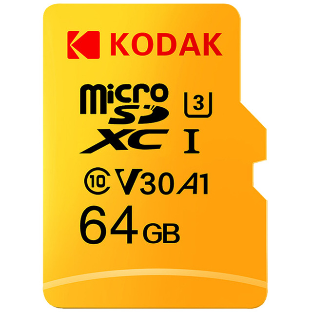 KODAK Micro SD Memory TF Flash Карта 64GB 128GB U3 A1 V30 Карта Micro SDHC SDXC Карта для хранения видео и мобильных устройств