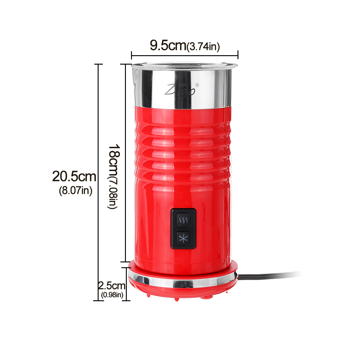 Electric Milk Frother Foamer Frothing Milk Warmer Latte Cappuccino Coffee Foam Maker Machine Temperature Keeping 11